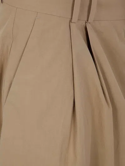 Studio Nicholson Double Pleat Volume Pant In Nude & Neutrals