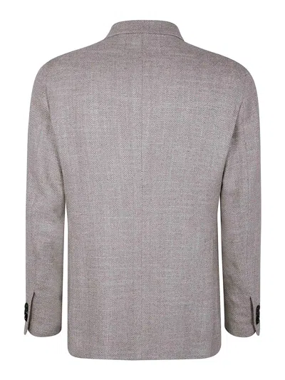 Tagliatore Single-breasted Blazer In Nude & Neutrals