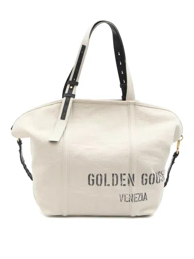 Golden Goose Shopping Bag In Nude & Neutrals