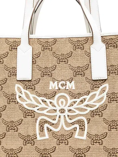 Mcm Sky Oth Shopper Medium Bag In Neutral