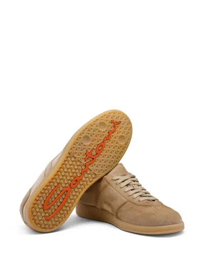 Santoni Oly Cube Sneakers Olympic In Nude & Neutrals