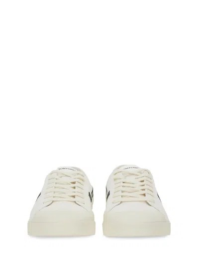 Tom Ford Jarvis Suede Low Sneakers In Neutral