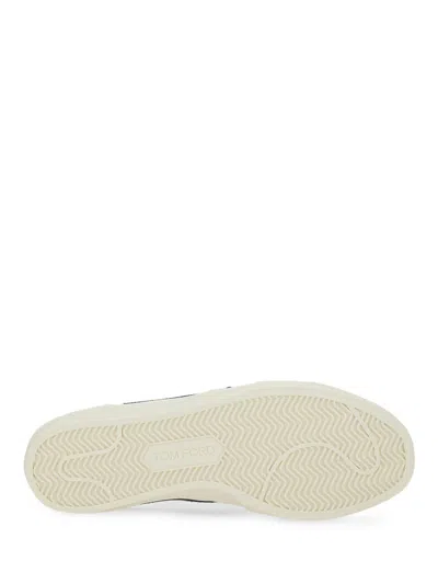 Tom Ford Jarvis Suede Low Sneakers In Neutral