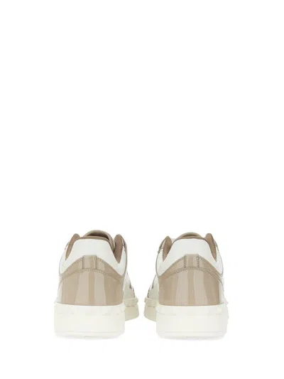 Valentino Garavani Freedots Leather Sneakers In Nude