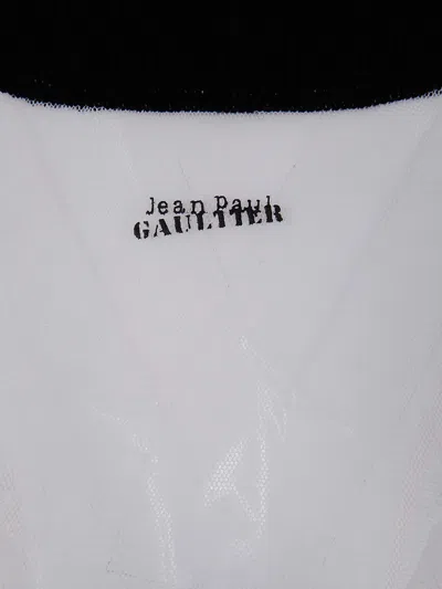 Jean Paul Gaultier Striped Dress Featuring Contrast Panels In White