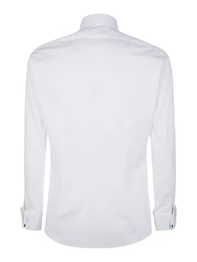 Junya Watanabe Men's Pleated Front Buttoned Cuffs Shirt In White