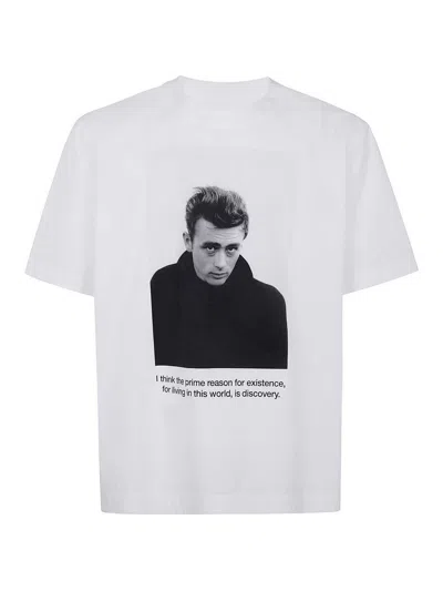 Sacai James Dean Cotton Popelin T-shirt Clothing In White