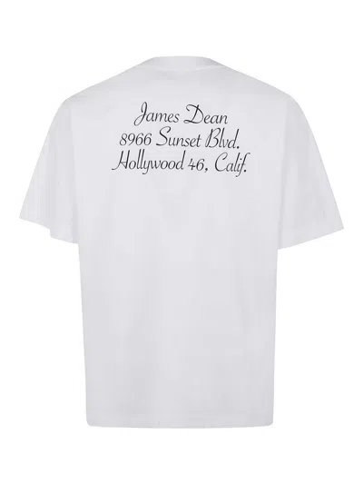 Sacai James Dean Cotton Popelin T-shirt Clothing In White