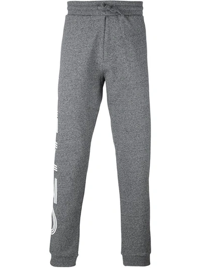 Kenzo Logo Track Pants In Grey