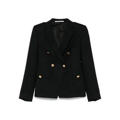Tagliatore Wool Double-breasted Jacket Featuring Back Vent