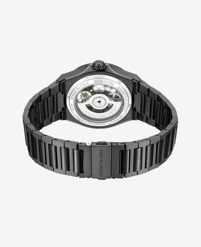 Kenneth Cole Automatic Bracelet Watch In Black