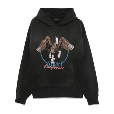 Amiri Graphic Print Hooded Sweater Kangaroo Pocket