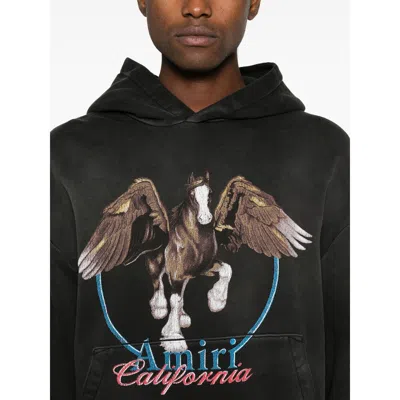 Amiri Graphic Print Hooded Sweater Kangaroo Pocket