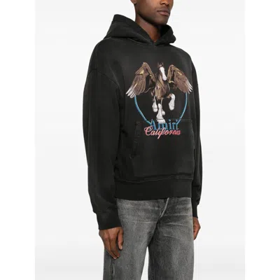 Amiri Graphic Print Hooded Sweater Kangaroo Pocket