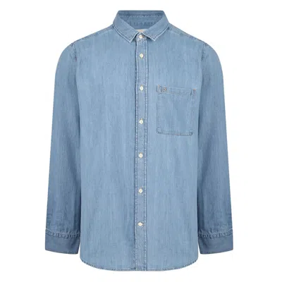 Calvin Klein Button-up Shirt In Blue
