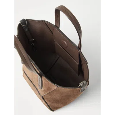 Brunello Cucinelli Mini Bc Duo Leather Cross Body Bag