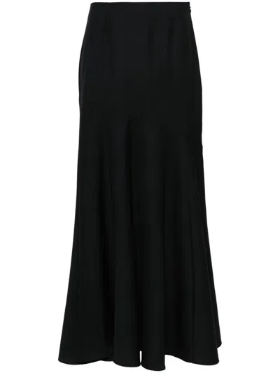 Simone Rocha Bias-cut Maxi Skirt In Black