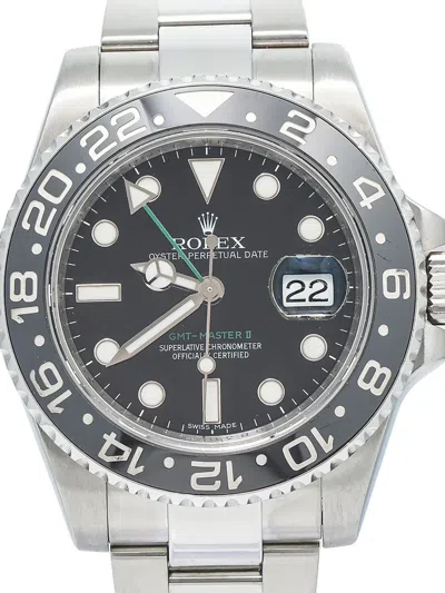 Pre-owned Rolex Gmt Master Ii 40mm In Black