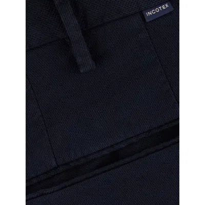 Incotex Stretch Cotton Pant With Front And Back Pockets