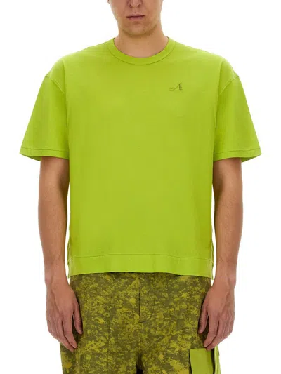 Ten C Man T-shirt Lime Green Size Xl Cotton In Green