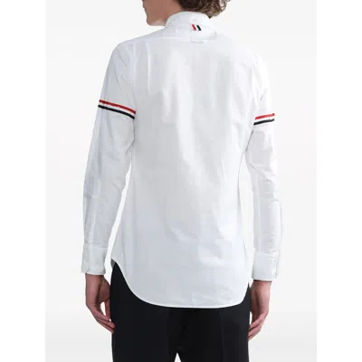 Thom Browne Cotton Shirt With Chest Pocket And Cuffed Sleeves