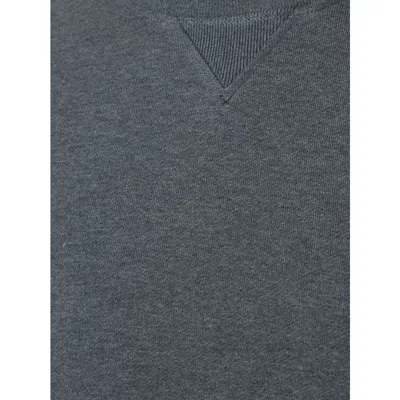Thom Browne Classic Loop Back Sweatshirt With Engineered 4 Bar