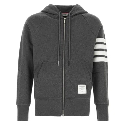 Thom Browne Gray Cotton Sweatshirt
