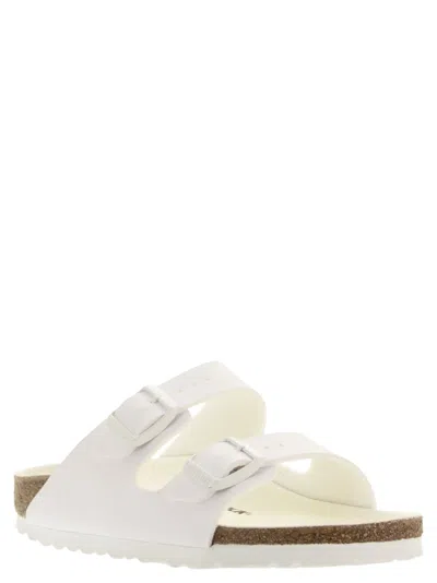 Birkenstock Arizona Slipper With Flat Textured Sole