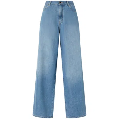Pinko Jean Palazzo En Denim Moyen Clair