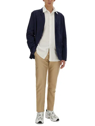 Aspesi Button-up Shirt With Button Cuffs In White