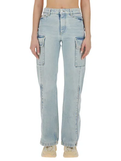 Stella Mccartney Cargo Jeans In Navy