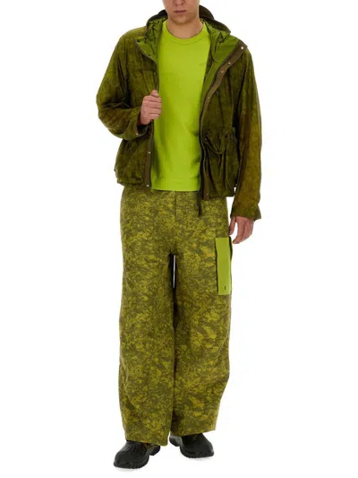 Ten C Man T-shirt Lime Green Size Xl Cotton In Green