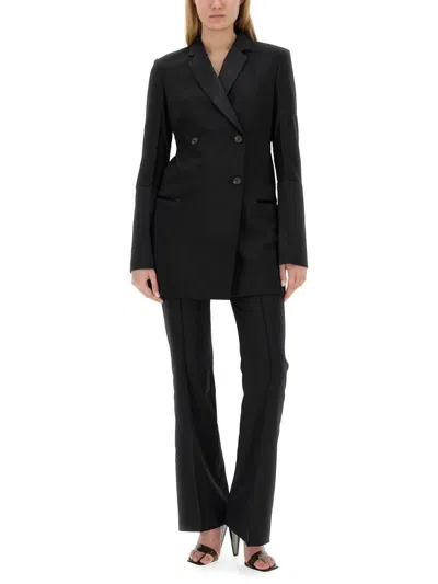 Helmut Lang Tailored Black Bootcut Pants In Black