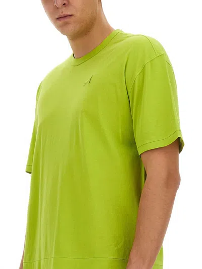 Ten C Man T-shirt Lime Green Size Xl Cotton In Green