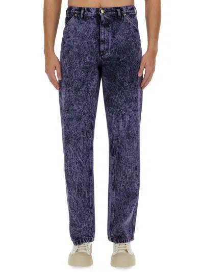Marni Stonewashed Mid-rise Straight-leg Jeans In Blue