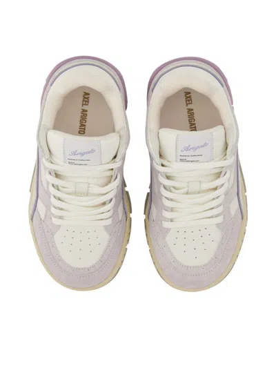 Axel Arigato Area Lo Sneaker Sneakers In Beige Leather In Purple