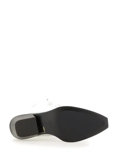 Shop Ganni Western Boot In Silver