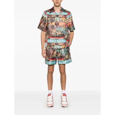 Amiri Jazz Hideaway Bermuda And Short Multicolor