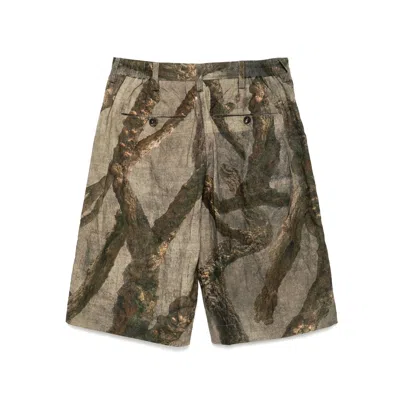 ZIGGY CHEN GREEN SHORTS 