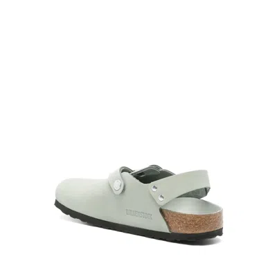 Birkenstock 'tokio' Light Blue Mules With Buckles On The Front And Back