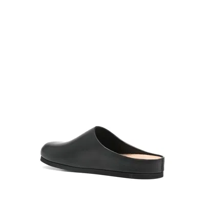 Common Projects Black Leather Slip-on Loafers