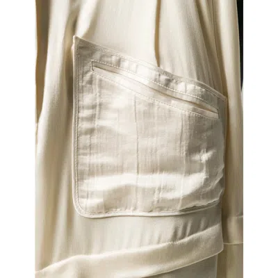 Lanvin Pants In Beige Silk