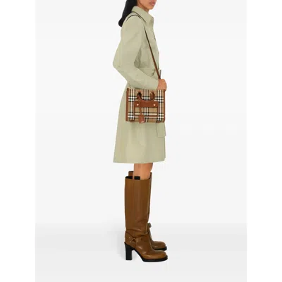 Burberry Freya Check Tote Bag