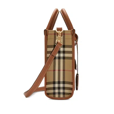 Burberry Freya Check Tote Bag
