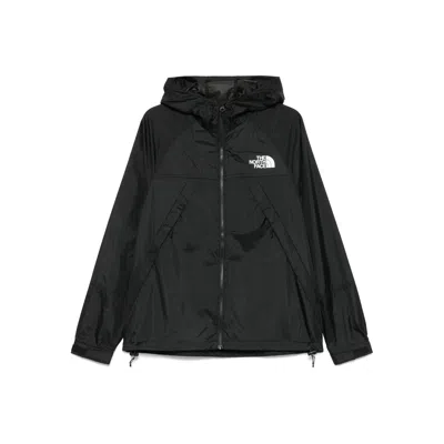 The North Face Dryvent Mono Black Jacket With Logo Printed On The Front In Tech Fabric Man