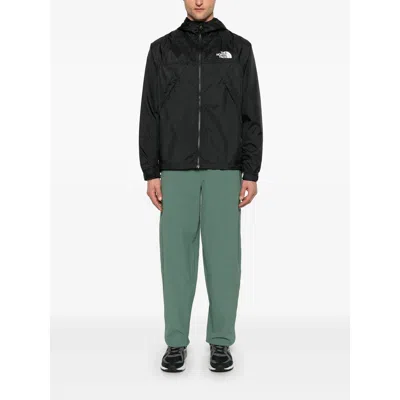 The North Face Dryvent Mono Black Jacket With Logo Printed On The Front In Tech Fabric Man