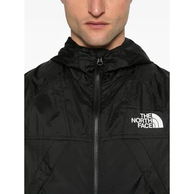 The North Face Dryvent Mono Black Jacket With Logo Printed On The Front In Tech Fabric Man