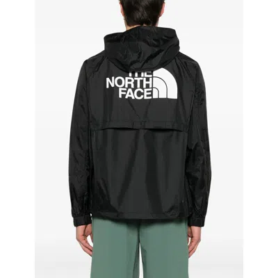 The North Face Dryvent Mono Black Jacket With Logo Printed On The Front In Tech Fabric Man