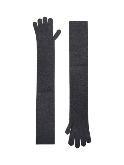 Max Mara "timor" Gloves In Grey