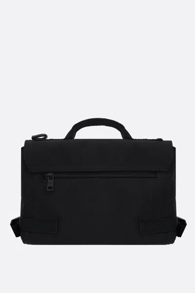 Balenciaga Army Logo-embroidered Messenger Bag In Black